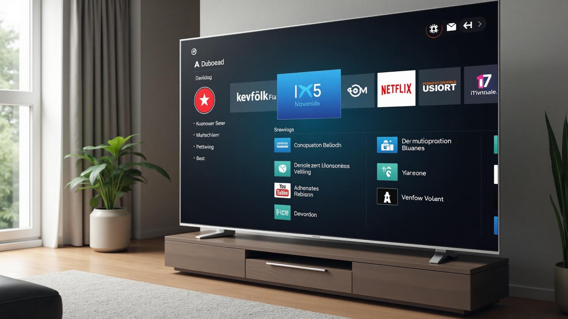Moderne Smart TV met Nederlandse interface
