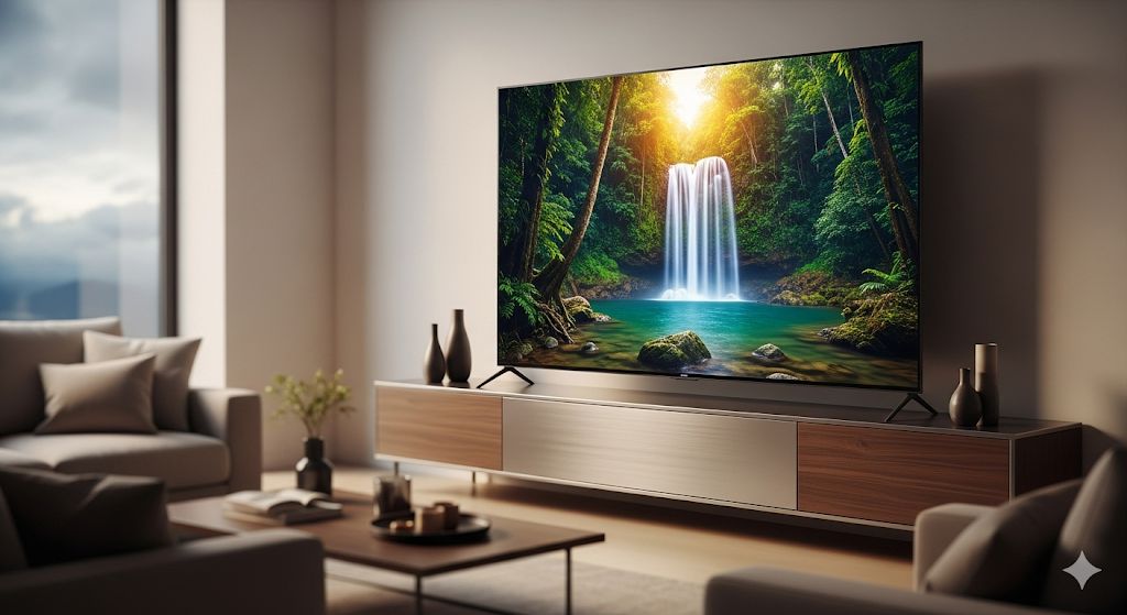 TV kalibratie menu met beeldinstellingen en kleurcorrectie opties op Smart TV